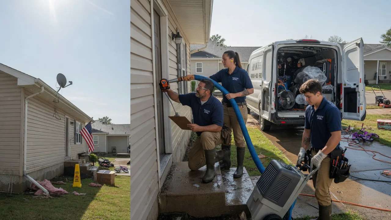 Ceiling Water Damage Restoration in Delphos, OH near me